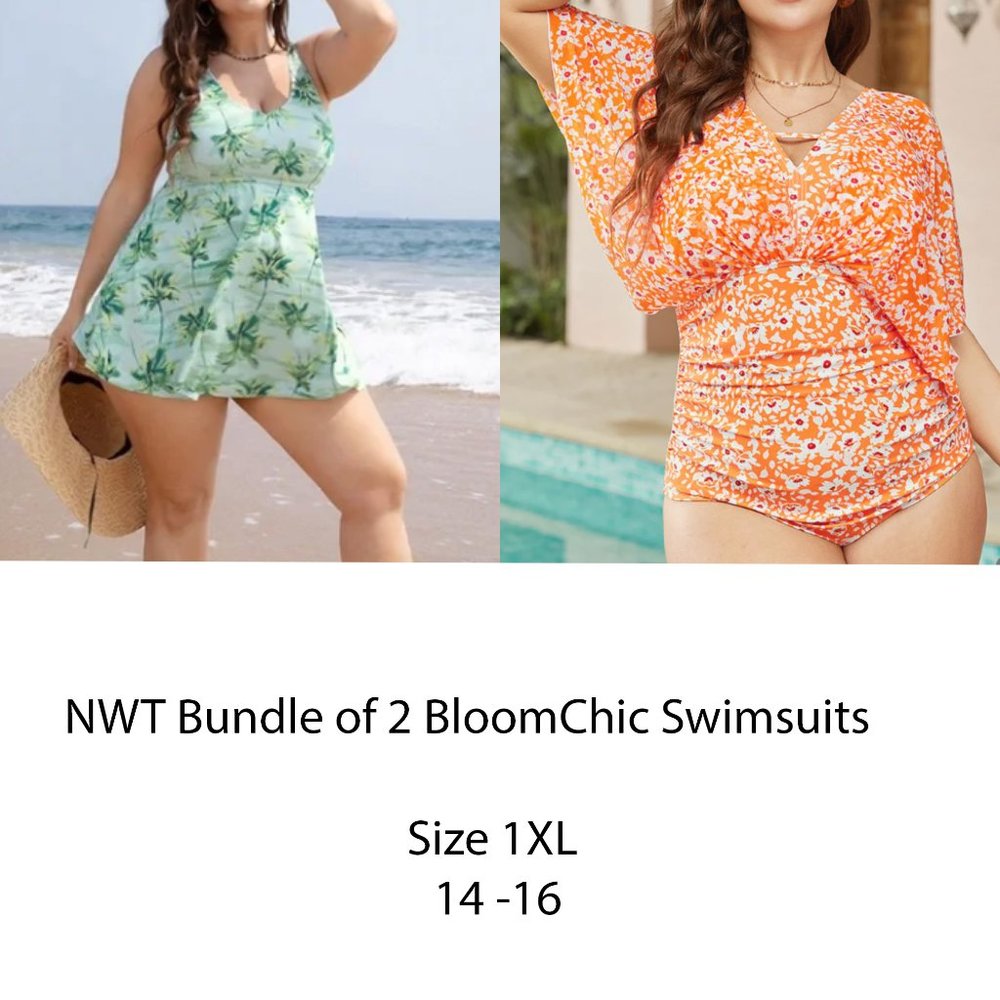 NWT BloomChic 1 Piece Bathing Suits